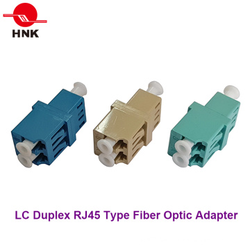 LC Duplex Singlemode / APC Multimode / Om3 / Om4 RJ45 Typ Faseroptikadapter